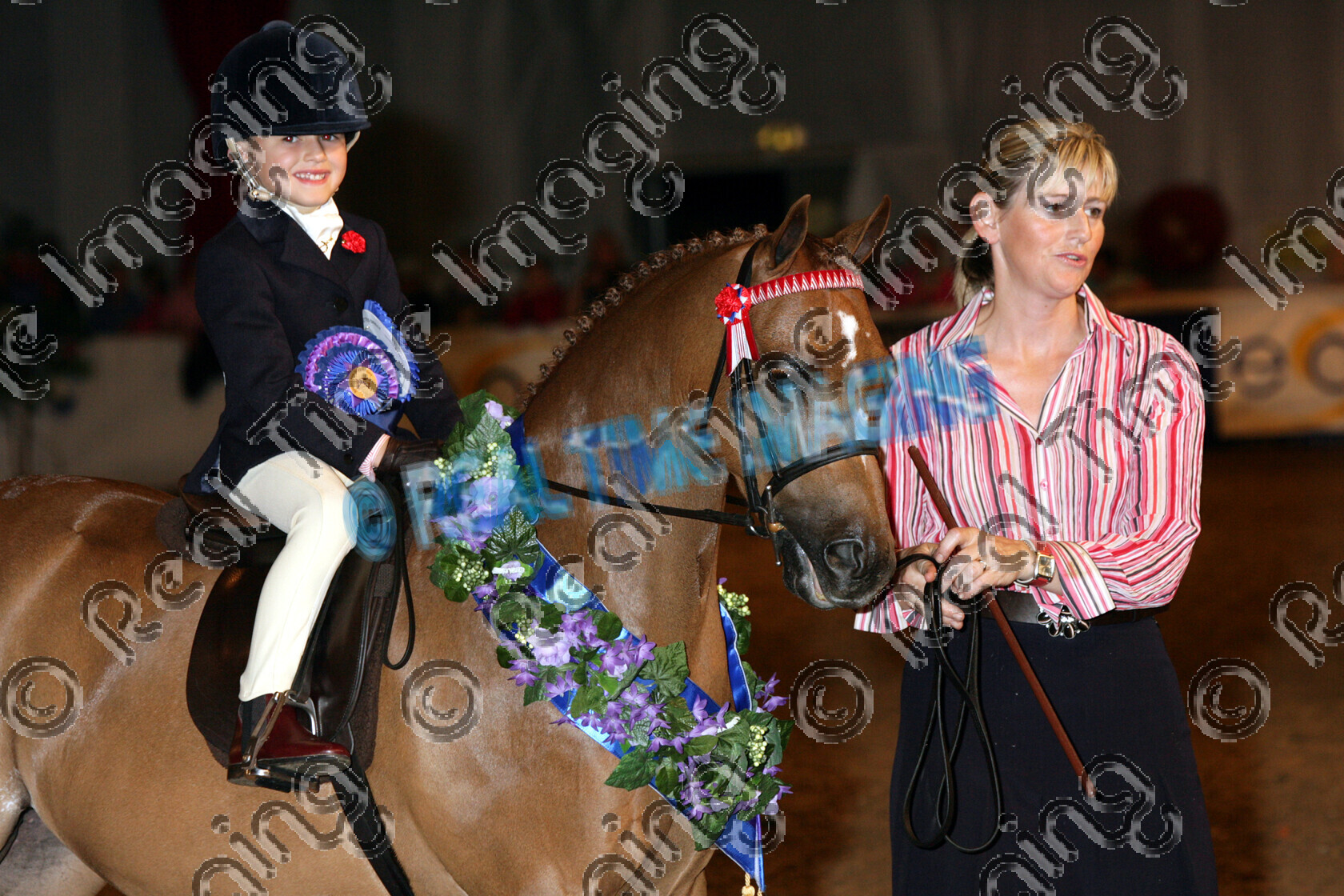 S06-54-13-035 
 Keywords: BSPS Summer Championships Show British Show Pony Society THE "BLUNDELL FAMILY SHOW TEAM" BLUE RIBAND MINI SHOW PONY OF THE YEAR
CHAMPION  OKEWOOD DELIGHTFUL chestnut lead rein presentation standing sash rosette rosettes