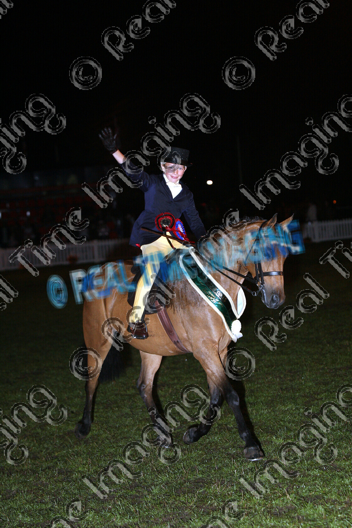 S06-50-13-23 
 Keywords: HINDLEAP CHOIR BOY Ponies Association (UK) Summer Championship Show SUPREME NON-NATIVE RIDDEN CHAMPION child rider owner: MRS L EDWARDS sash rosette rosettes supreme of show the Hindley Cup trotting trot moving action evening performance